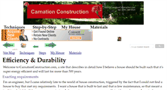 Desktop Screenshot of carnationconstruction.com