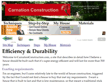 Tablet Screenshot of carnationconstruction.com